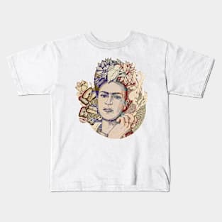 Pop Frida Kohlors Kids T-Shirt